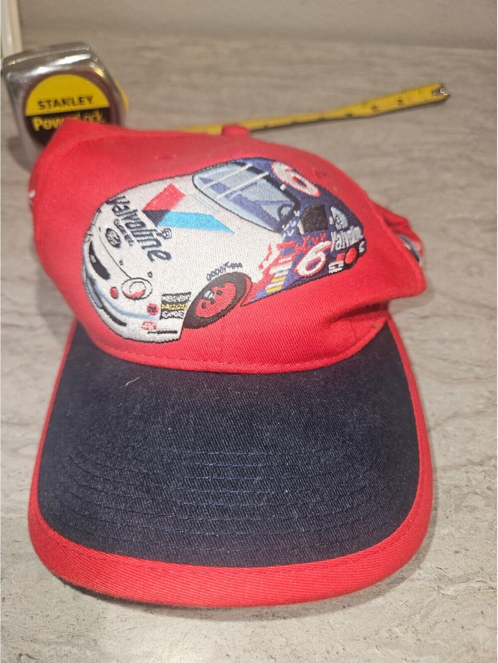 Valvoline Racing Red and Navy NASCAR Cap with Car Graphic